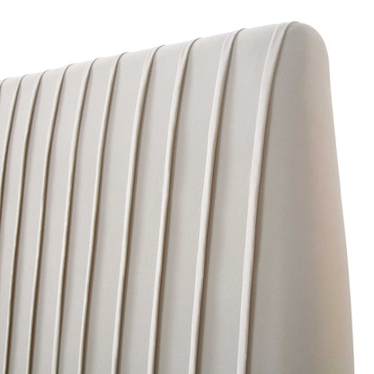 Helia Pleated Ottoman Bed with Storage, Champagne Velvet