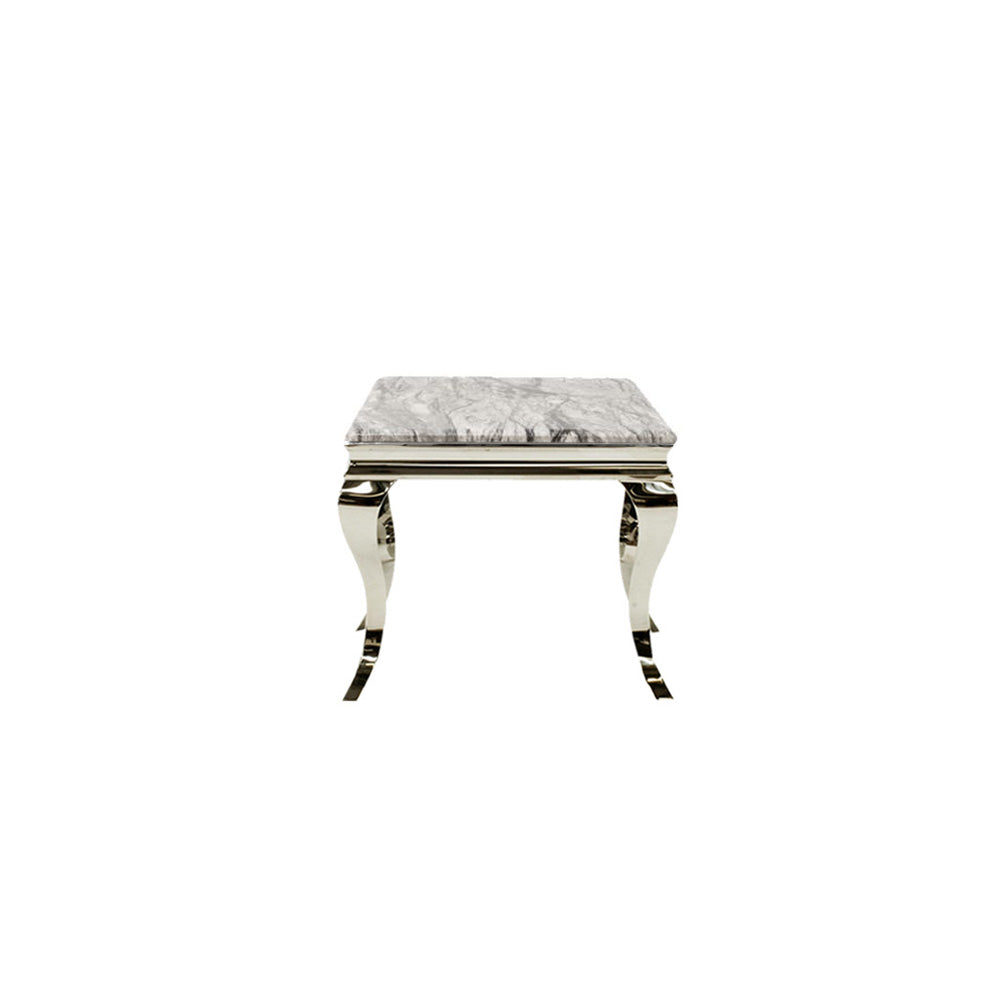 Dark Marble Lamp Table