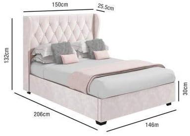 Sophia Wingback Sleigh Bed Frame