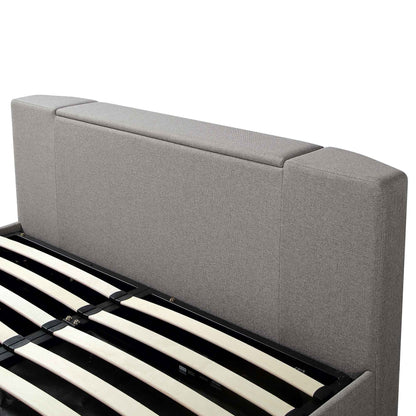 Wilton Grey Fabric TV Bed with Ottoman Storage