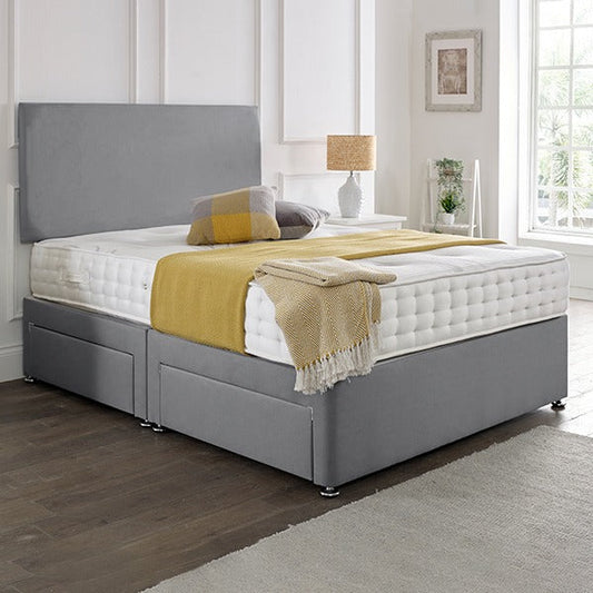 Classic Plain Divan Headboard Divan Set – view 2