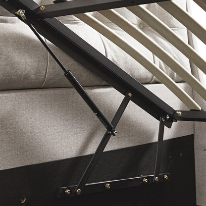 Hadley Stone Fabric TV Bed with Ottoman Storage