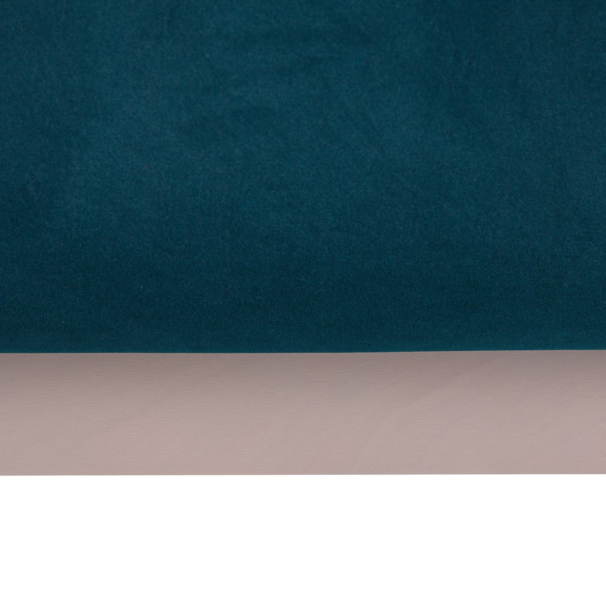 Luella Upholstered Wooden Plinth Base Bed with Storage, Teal Velvet