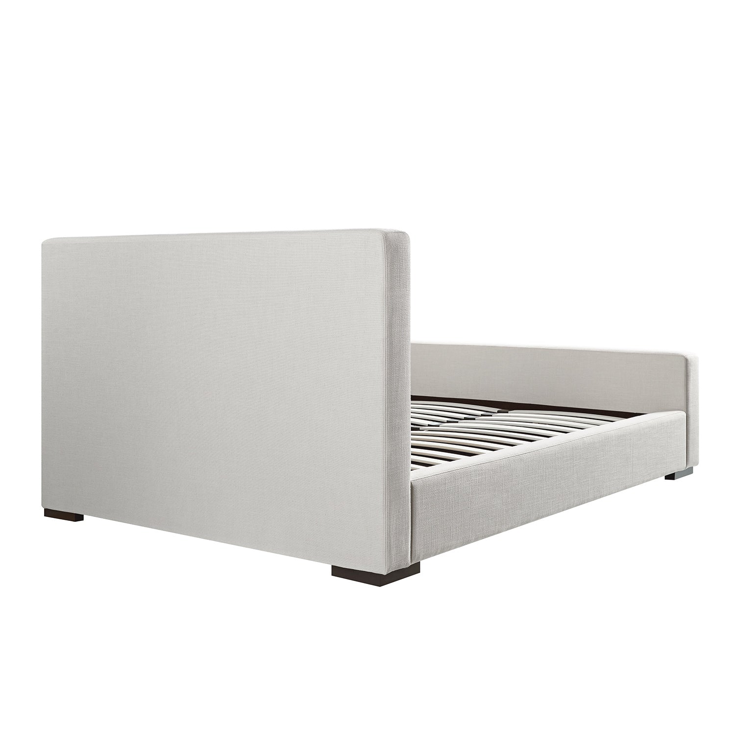 Antoine Side-Opening Ottoman Bed with Storage, Ivory Linen Blend