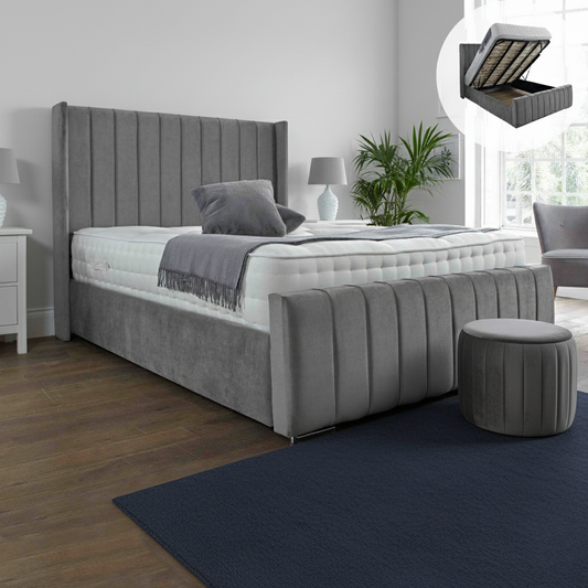 Georgina Ottoman Bed with Storage - Optional Mattress