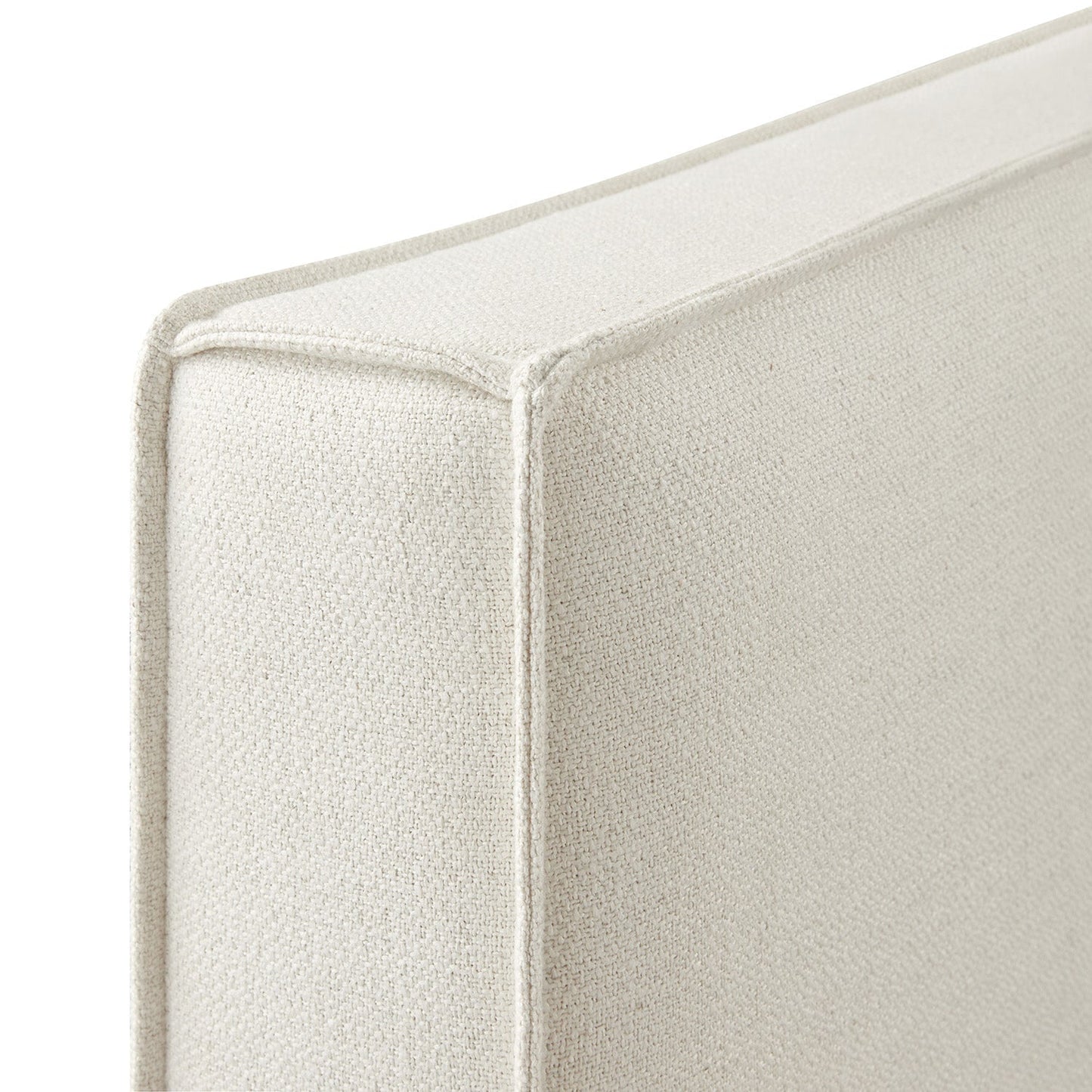 Forte Drawer Bed with Storage, Beige Linen Blend