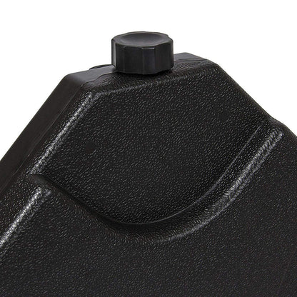 Pack of 4 Square Sand/Water Fillable Parasol Base Weights