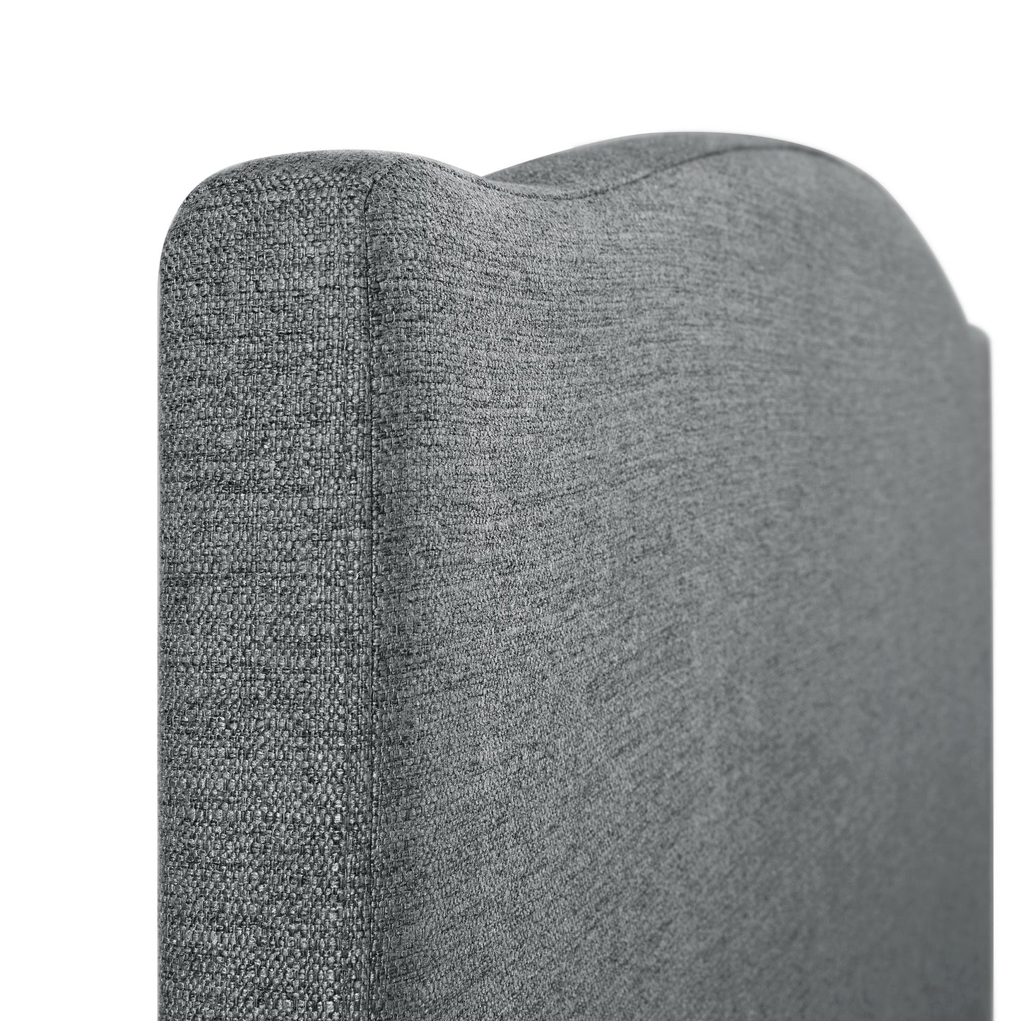 Chilworth Upholstered Ottoman Bed with Storage, Dark Grey Weave Fabric