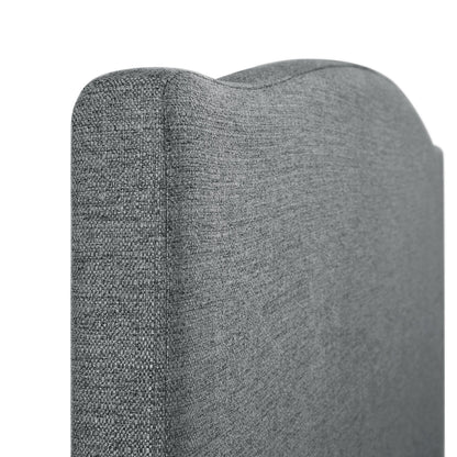 Chilworth Upholstered Ottoman Bed with Storage, Dark Grey Weave Fabric