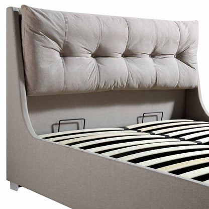 Hadley Stone Fabric Ottoman Bed with Storage