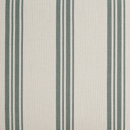 Celeste Upholstered Bed with Storage with Ruffled Headboard, Laurel Green Stripe