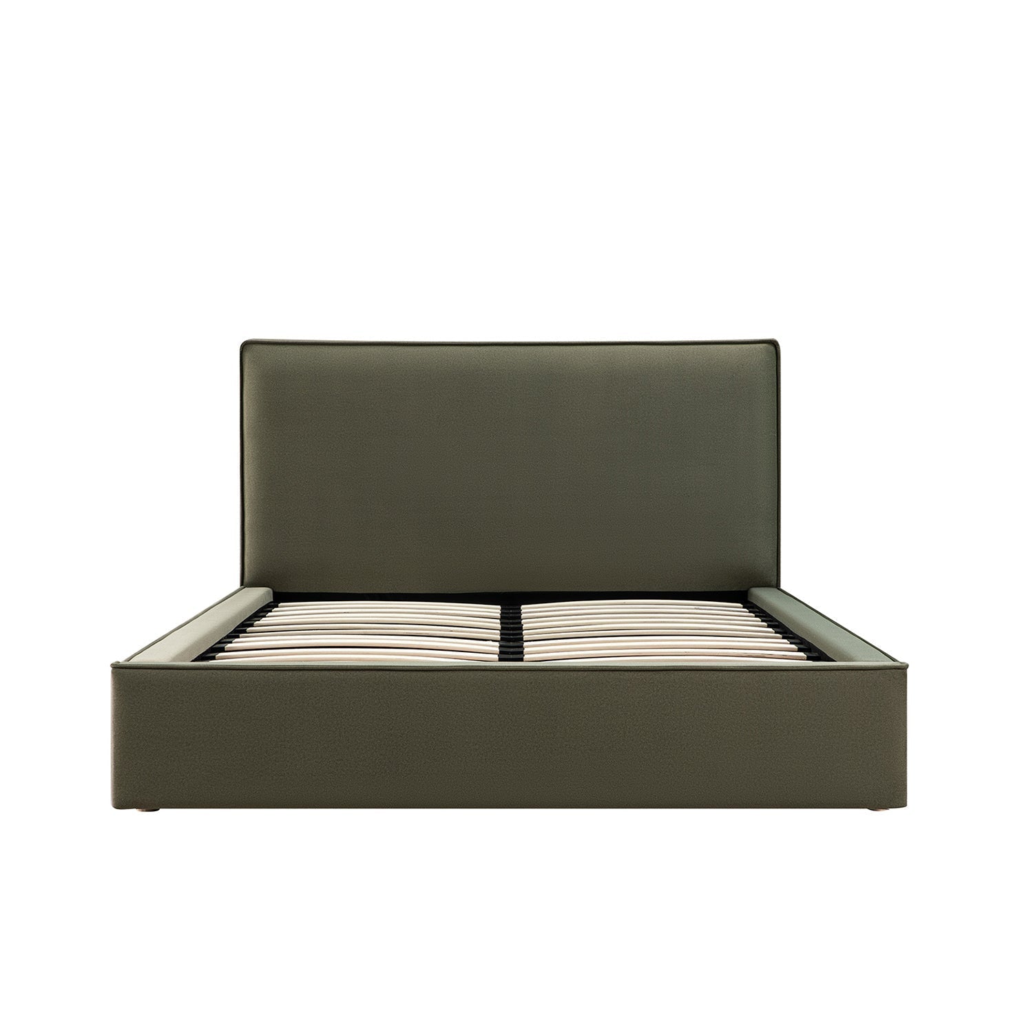 Forte Drawer Bed with Storage, Dried Herb Mohair
