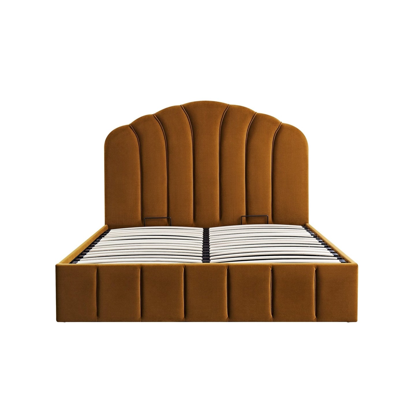Hana Ottoman Bed with Storage, Cinnamon Velvet