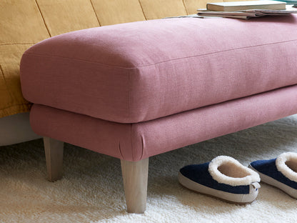 Scrumpton Foot Stool – with High Wooden Legs