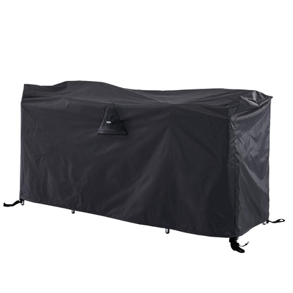 Garden Furniture Cover for Hampshire 2-Seater Round Wicker Reclining Bistro Set with Stools