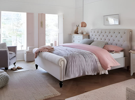 Luxury Chesterfield Sleigh Bed Frame