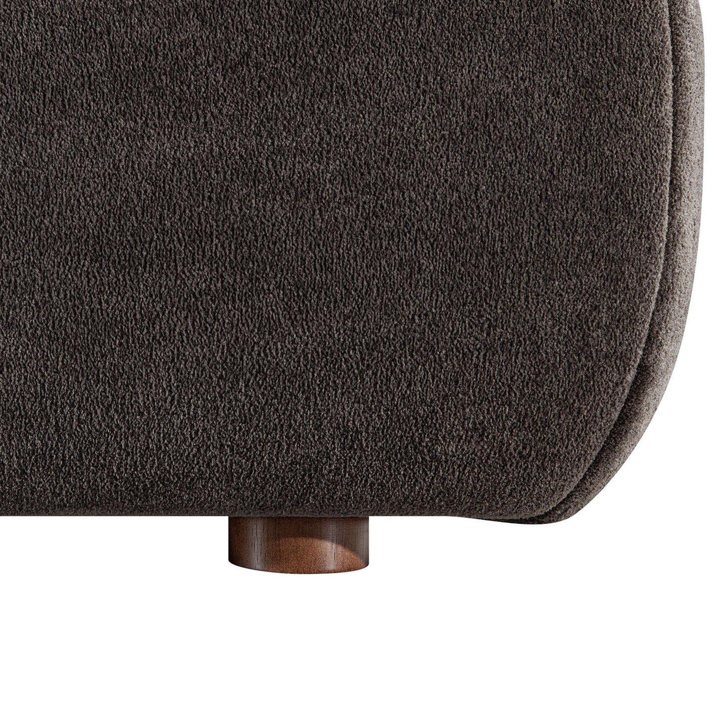 Thera Pillow Headboard Upholstered Bed, Cocoa Chenille
