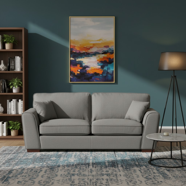 Margaret Fabric 3-Seater Sofa