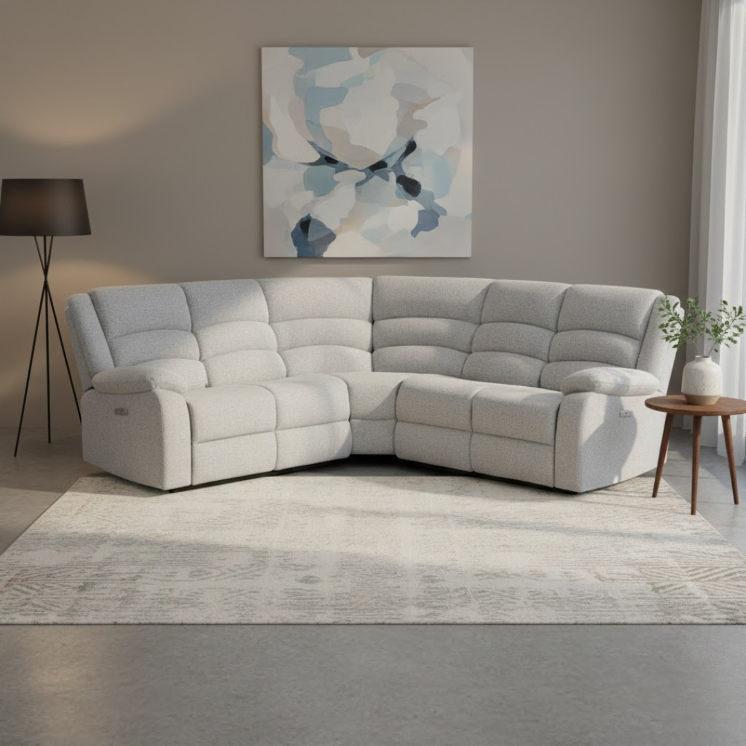 Victoria Corner Sofa with Power Recliner Option