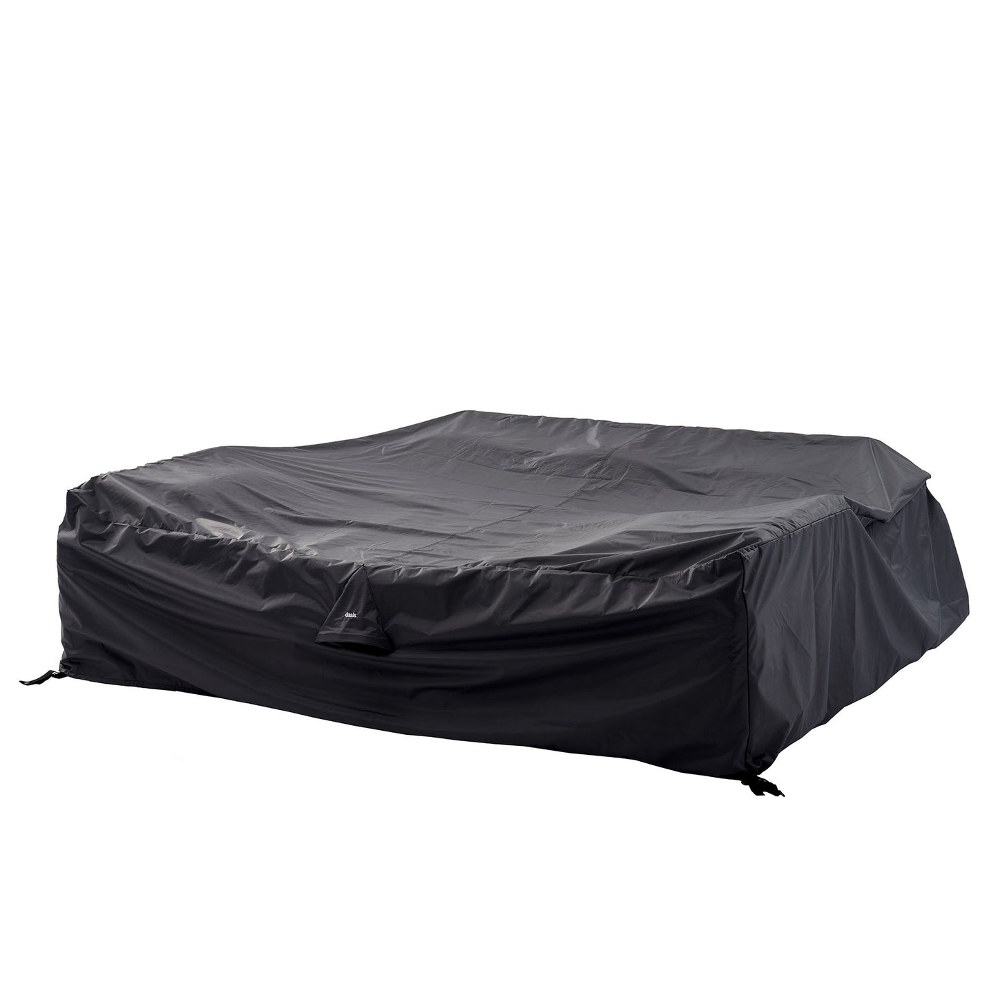 Garden Furniture Cover for Bellagio Round Wicker Outdoor Sofa Set with Coffee Table/Firepit Table, Black