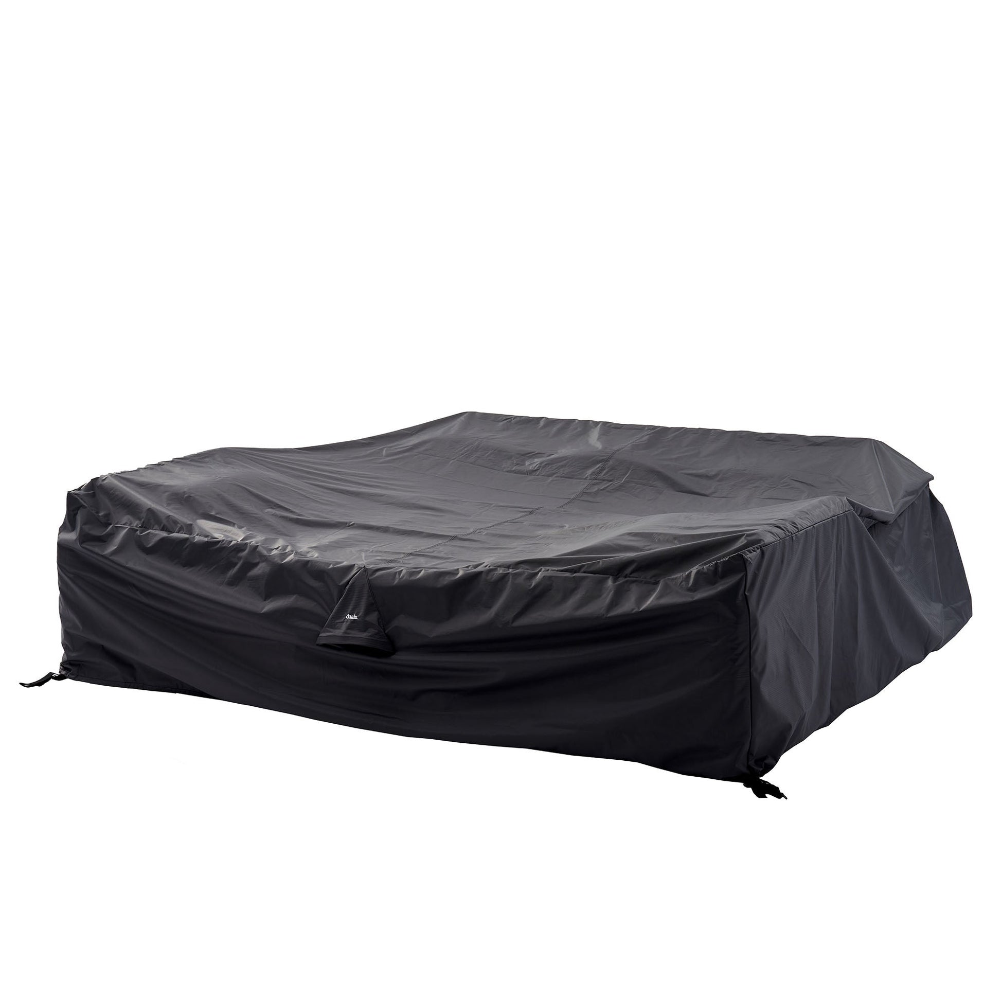 Garden Furniture Cover for Bellagio Round Wicker Outdoor Sofa Set with Coffee Table/Firepit Table, Black