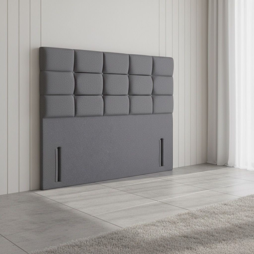 Hamburg Floor Standing Upholstered Fabric Headboard