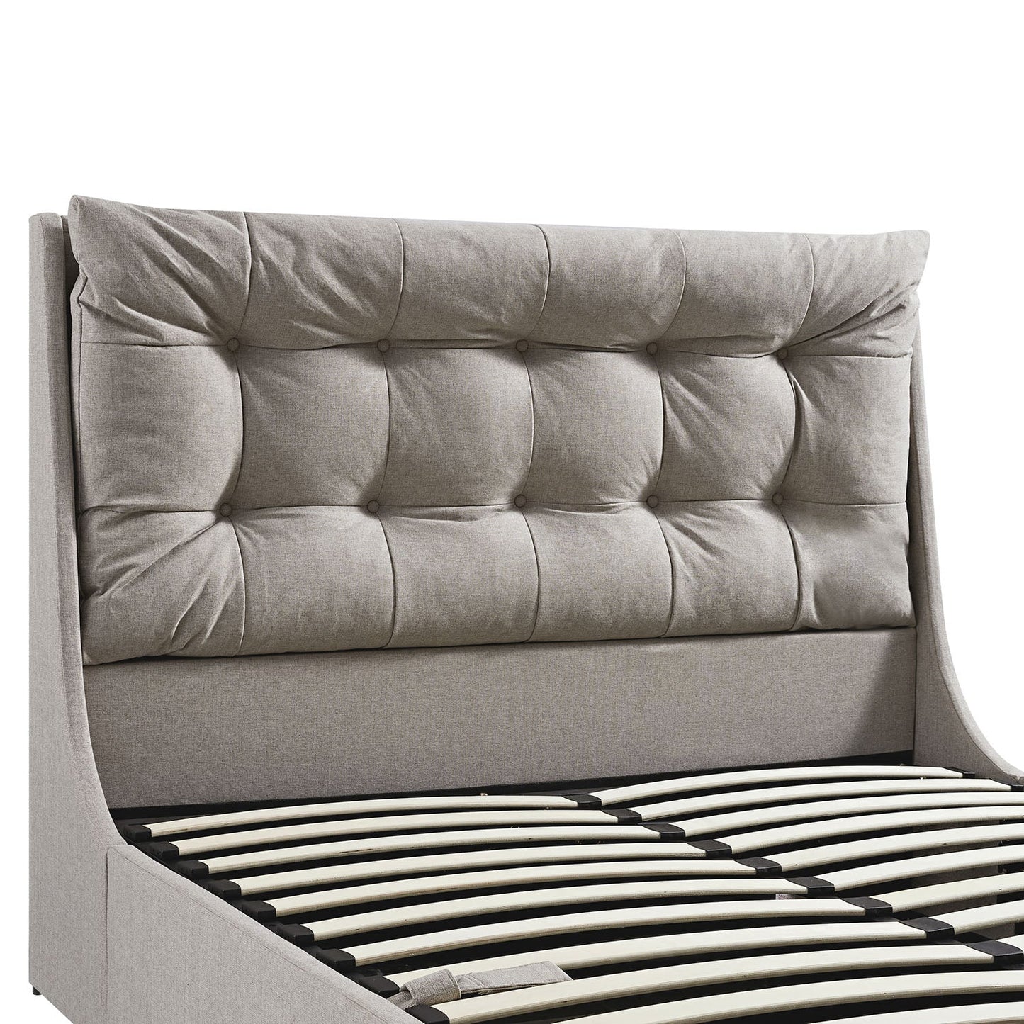 Hadley Stone Fabric TV Bed with Ottoman Storage