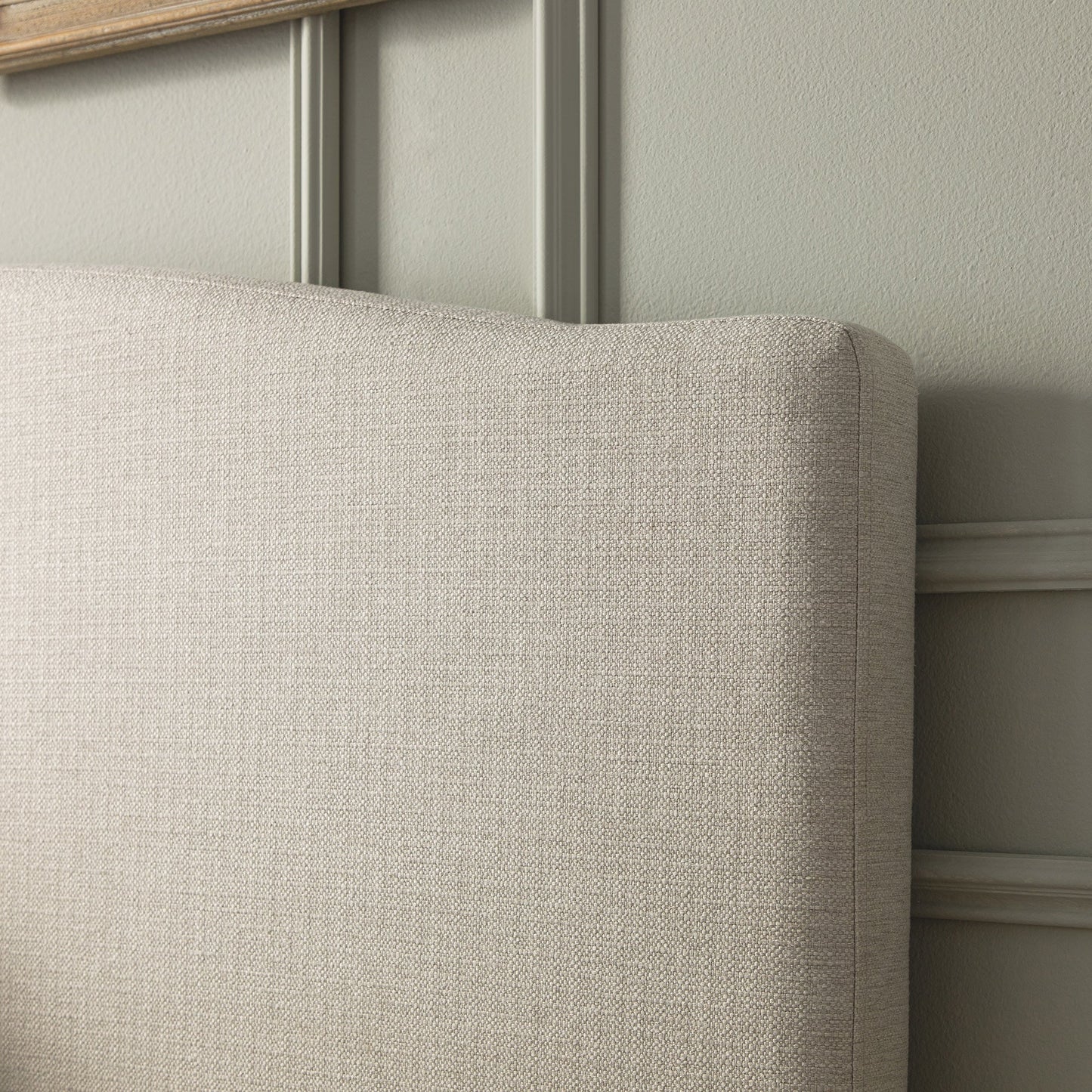 Chilworth Upholstered Ottoman Bed with Storage, Ivory Weave Fabric