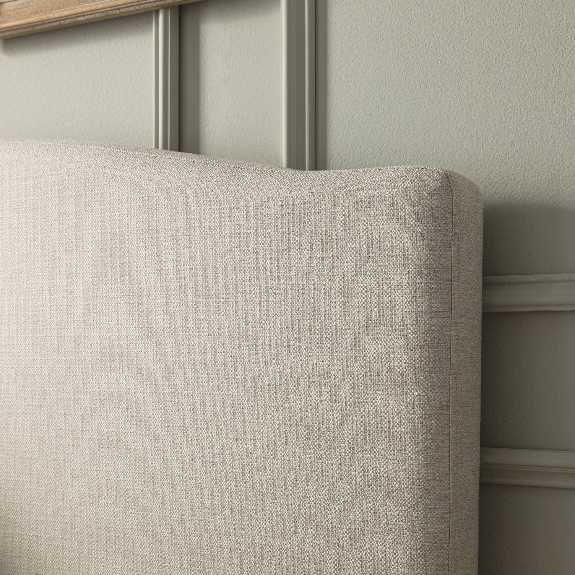 Chilworth Upholstered Ottoman Bed with Storage, Ivory Weave Fabric
