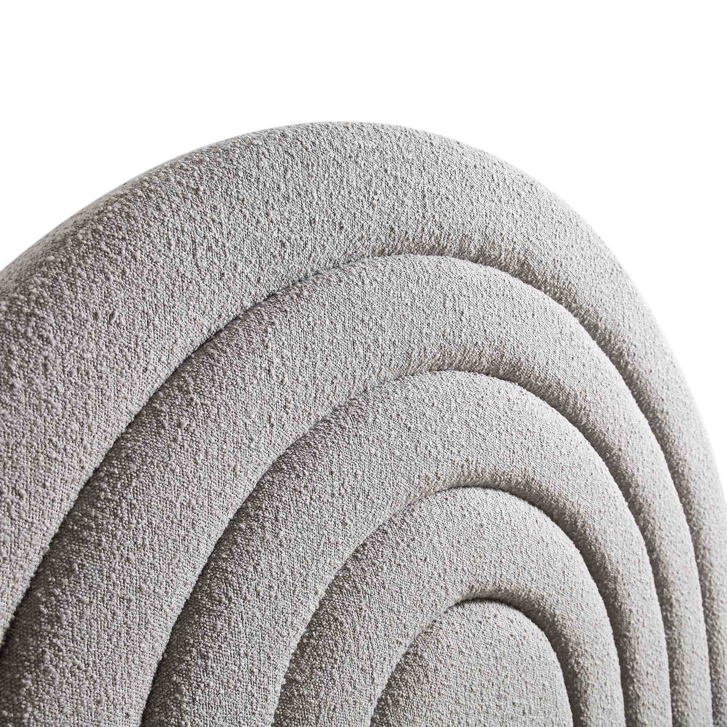 Archer Grey Boucle Ottoman Bed with Storage