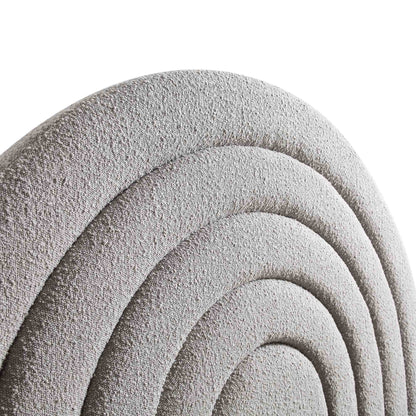 Archer Grey Boucle Ottoman Bed with Storage