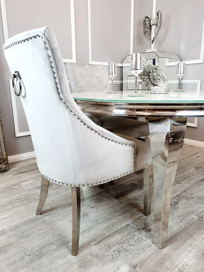 Louis 1.3m Round Dinning Table Set