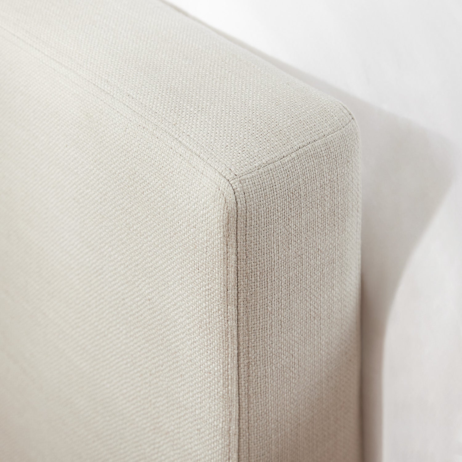 Antoine Side-Opening Ottoman Bed with Storage, Ivory Linen Blend