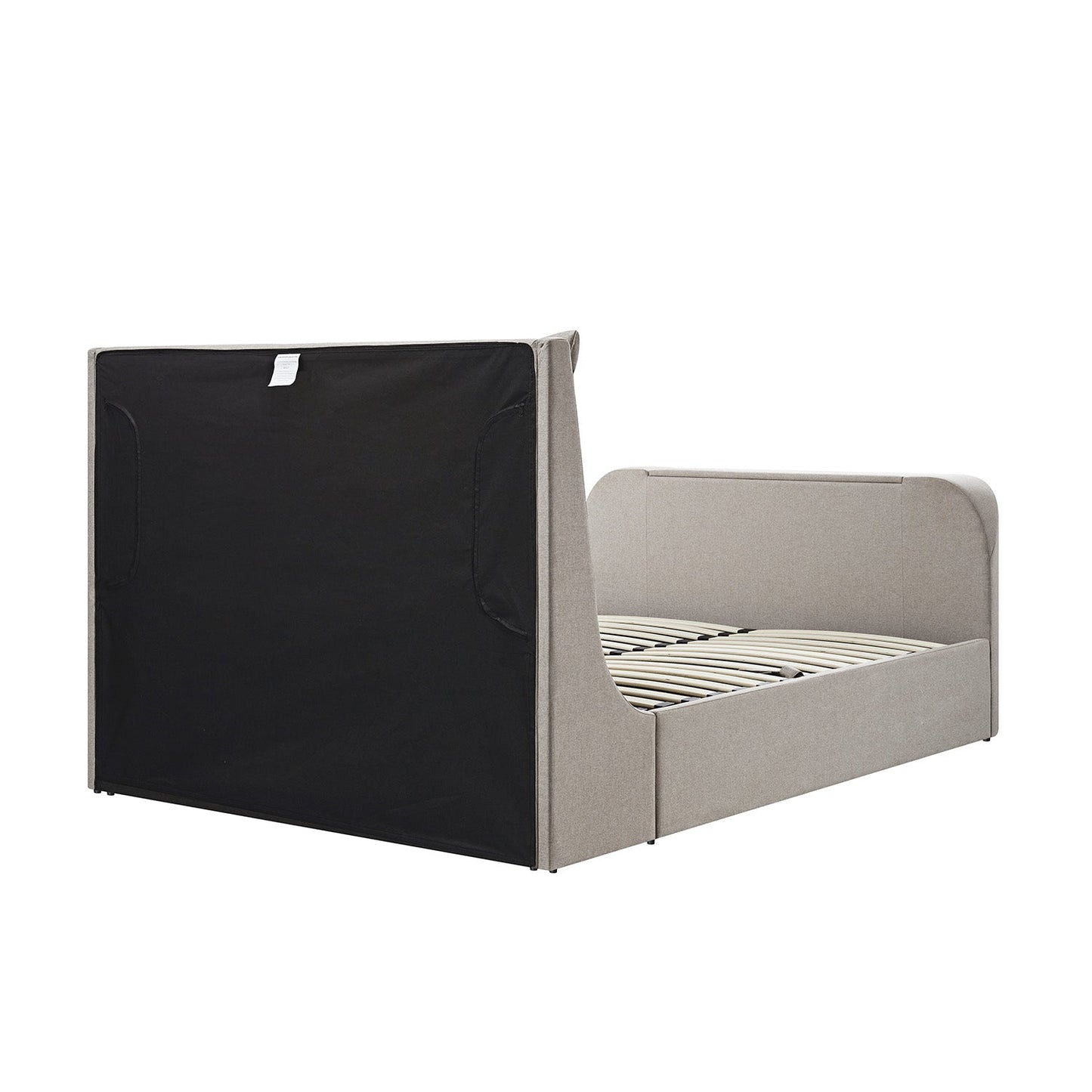 Hadley Stone Fabric TV Bed with Ottoman Storage