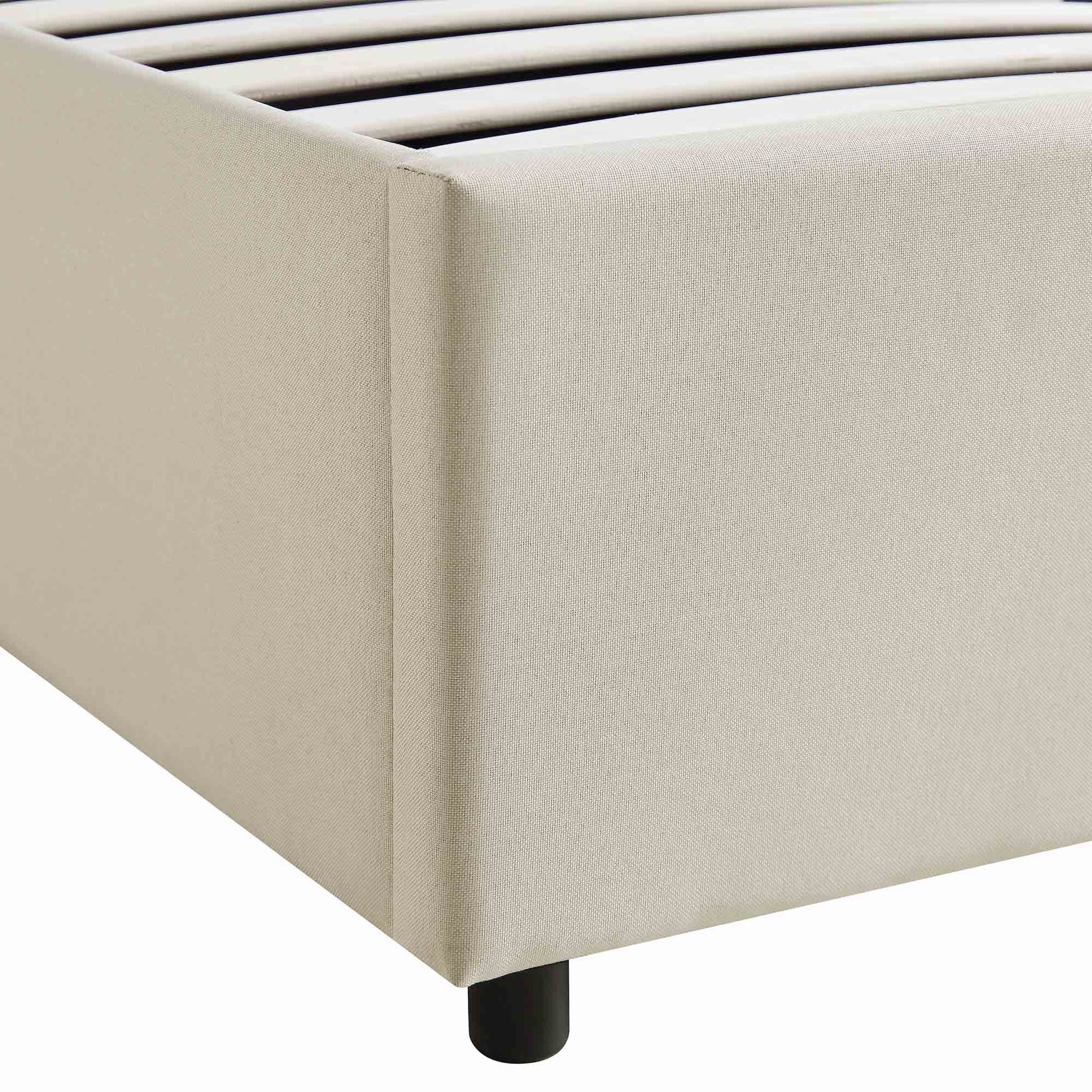 Pimlico End Opening Ottoman Bed with Storage Frame with Multi-colour LED Headboard (Beige Fabric)
