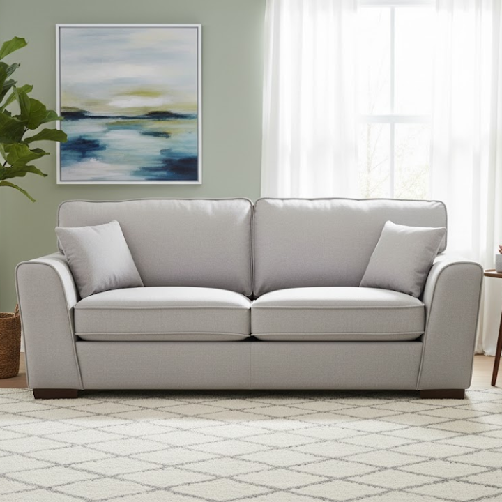 Margaret Fabric 3-Seater Sofa