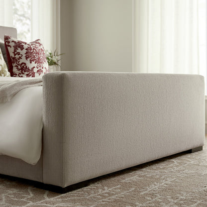 Antoine Side-Opening Ottoman Bed with Storage, Soft Beige Chenille