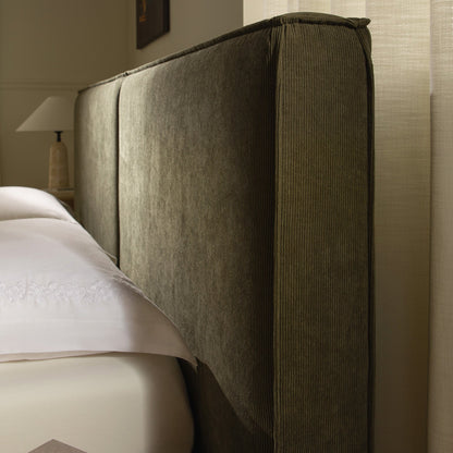 Claudine Ottoman Bed with Storage, Moss Green Corduroy