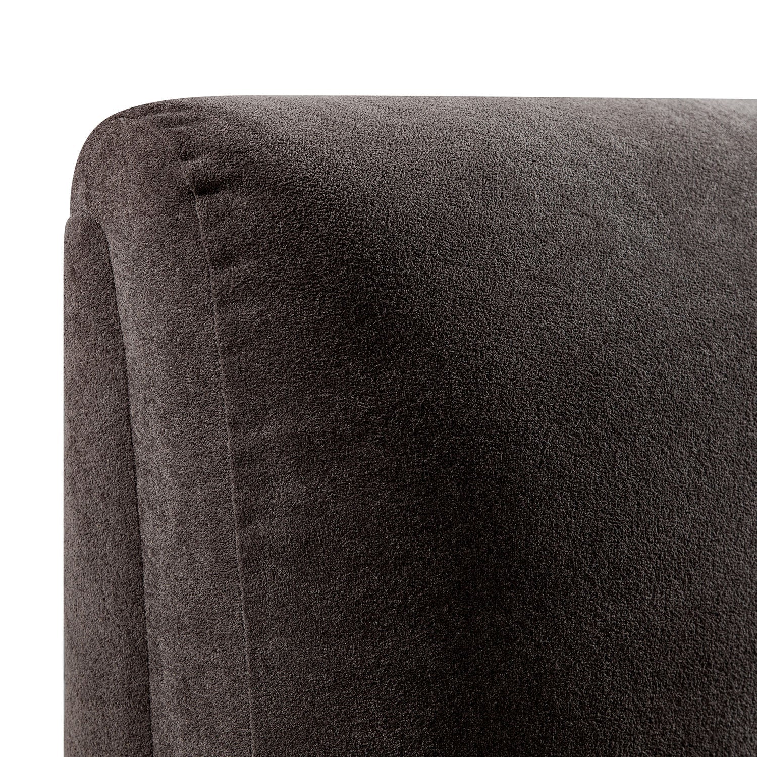 Thera Pillow Headboard Upholstered Bed, Cocoa Chenille
