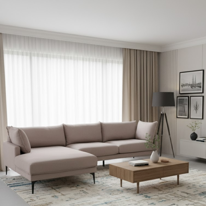 Sienna Grey Three-Seater Sofa