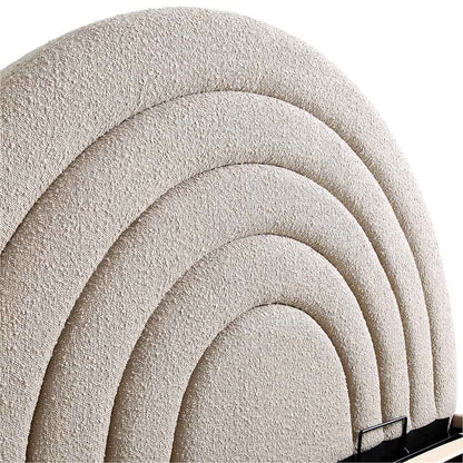 Archer Taupe Boucle Ottoman Bed with Storage