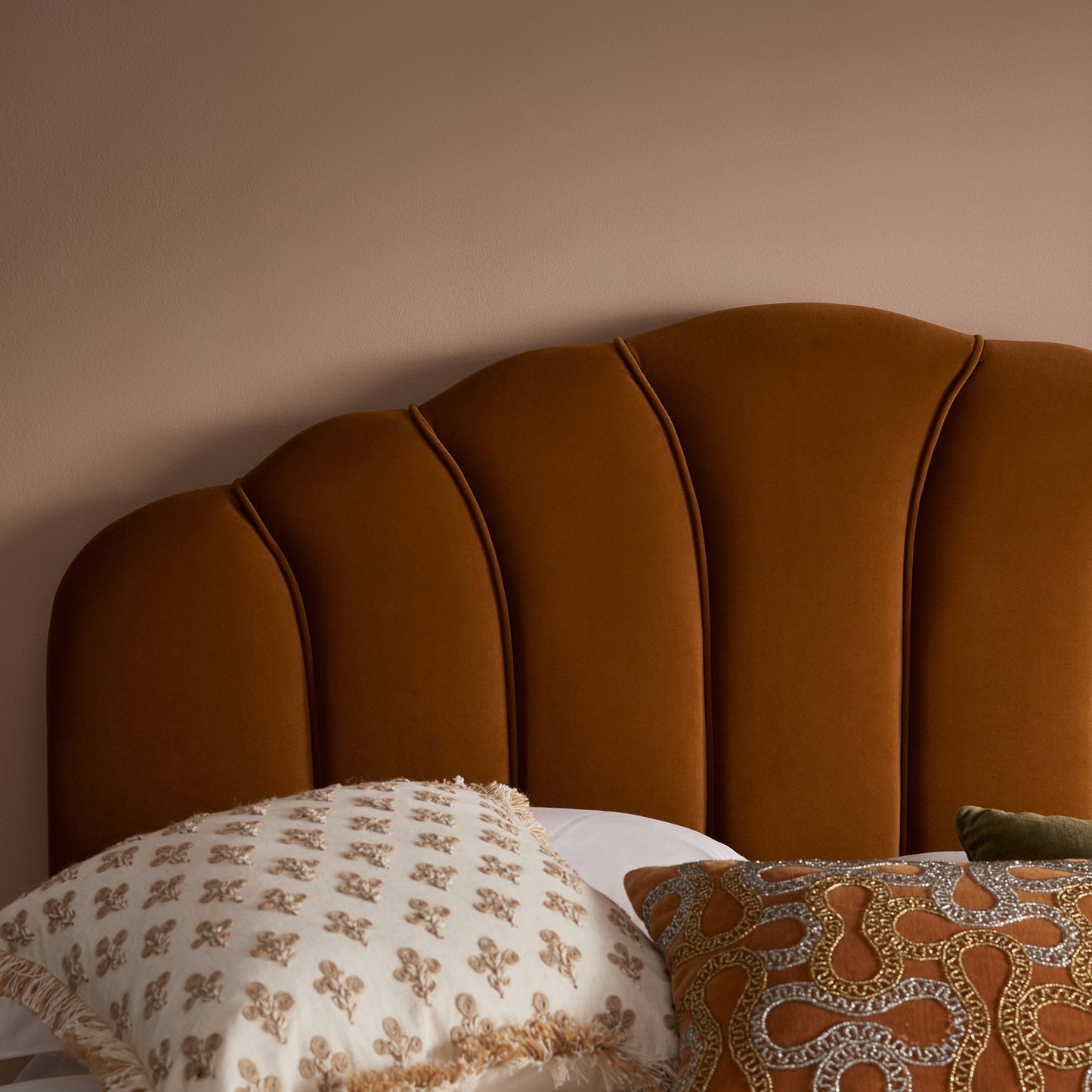 Hana Ottoman Bed with Storage, Cinnamon Velvet