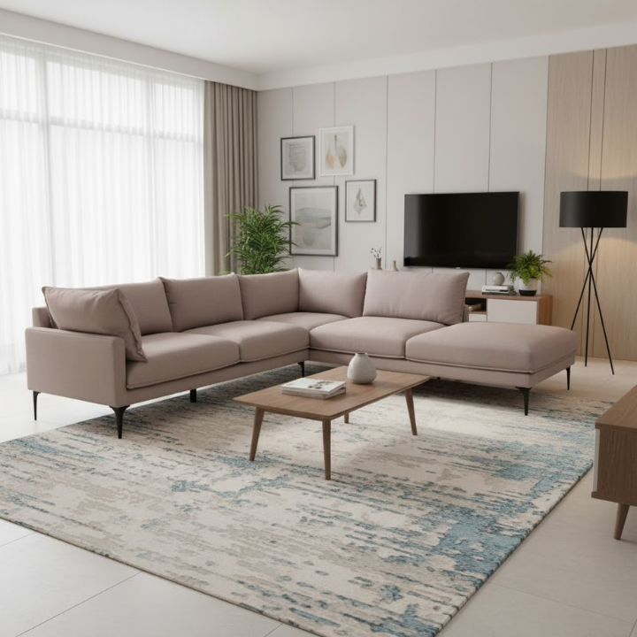Sienna Grey Three-Seater Sofa