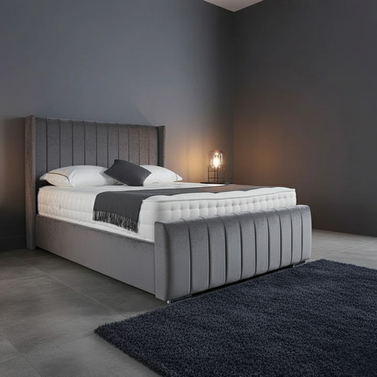Clara Upholstered Bed Frame - Optional Mattress