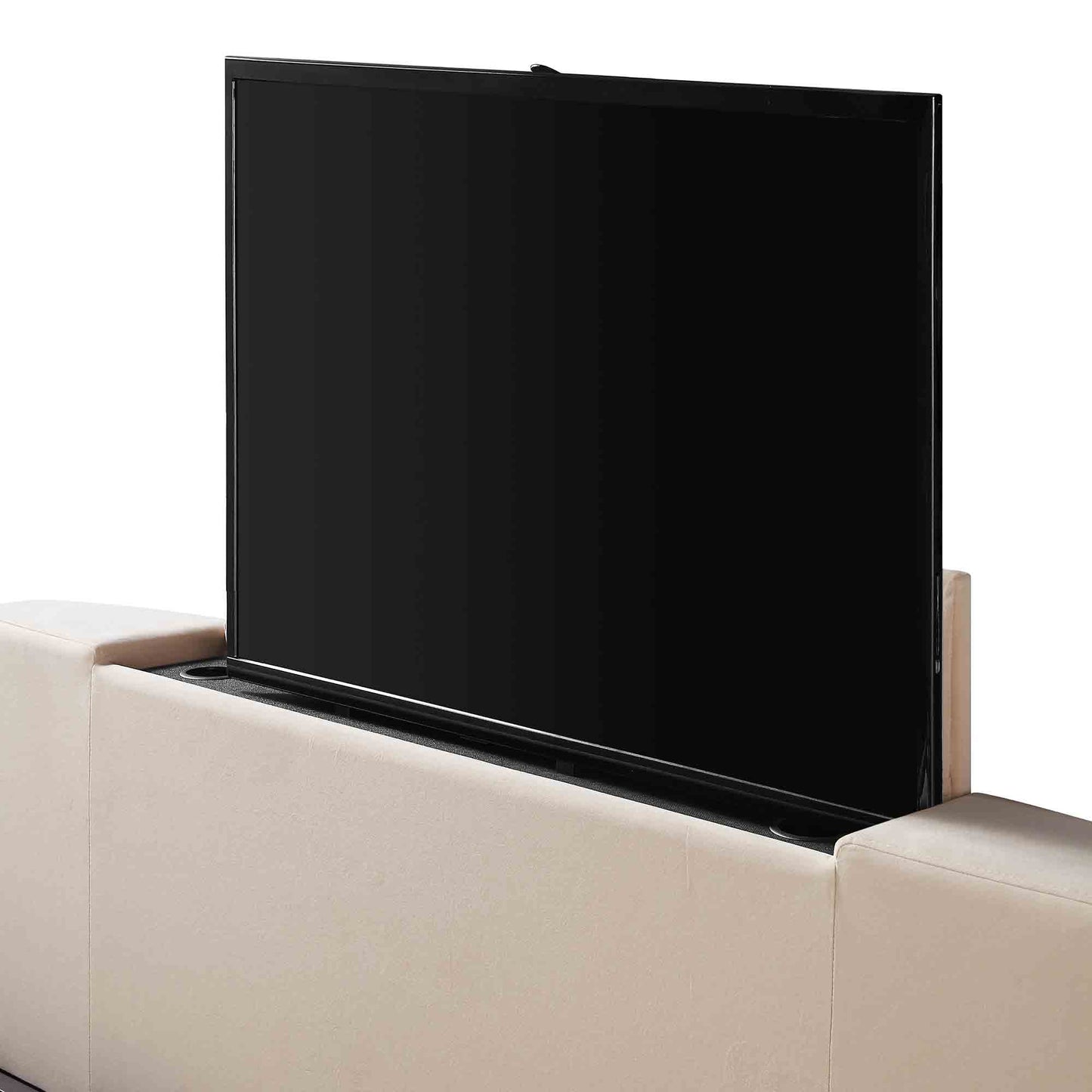 Wilton Champagne Velvet TV Bed with Ottoman Storage