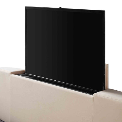 Wilton Champagne Velvet TV Bed with Ottoman Storage