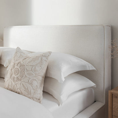 Forte Drawer Bed with Storage, Beige Linen Blend