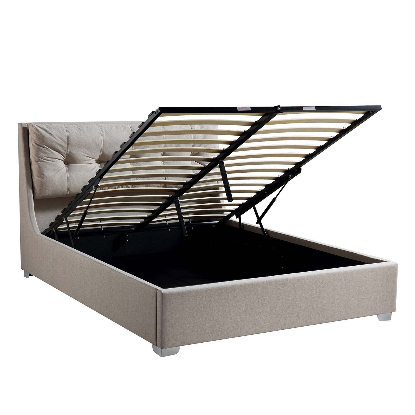 Hadley Stone Fabric Ottoman Bed with Storage