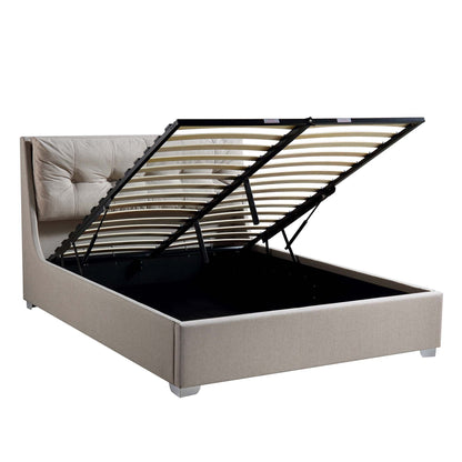 Hadley Stone Fabric Ottoman Bed with Storage