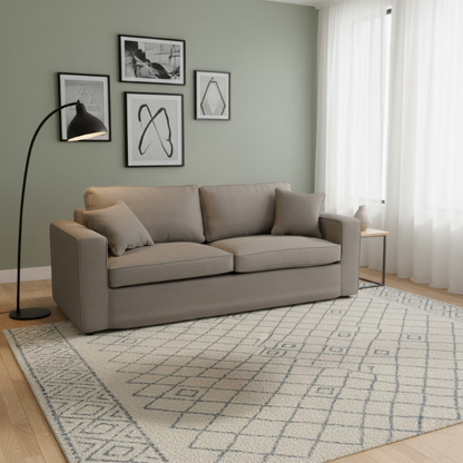 Calista Grey Fabric Sofa
